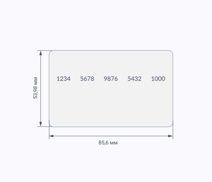 RFID карты с чипом TECHTAG® 1k 4 byte nUID схема RFID карты с чипом TECHTAG® 1k 4 byte nUID