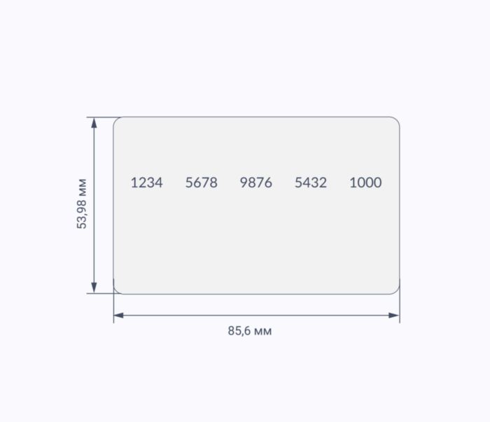 RFID-карты с чипом TECHTAG® 1k 7 byte nUID схема RFID-карты с чипом TECHTAG® 1k 7 byte UID