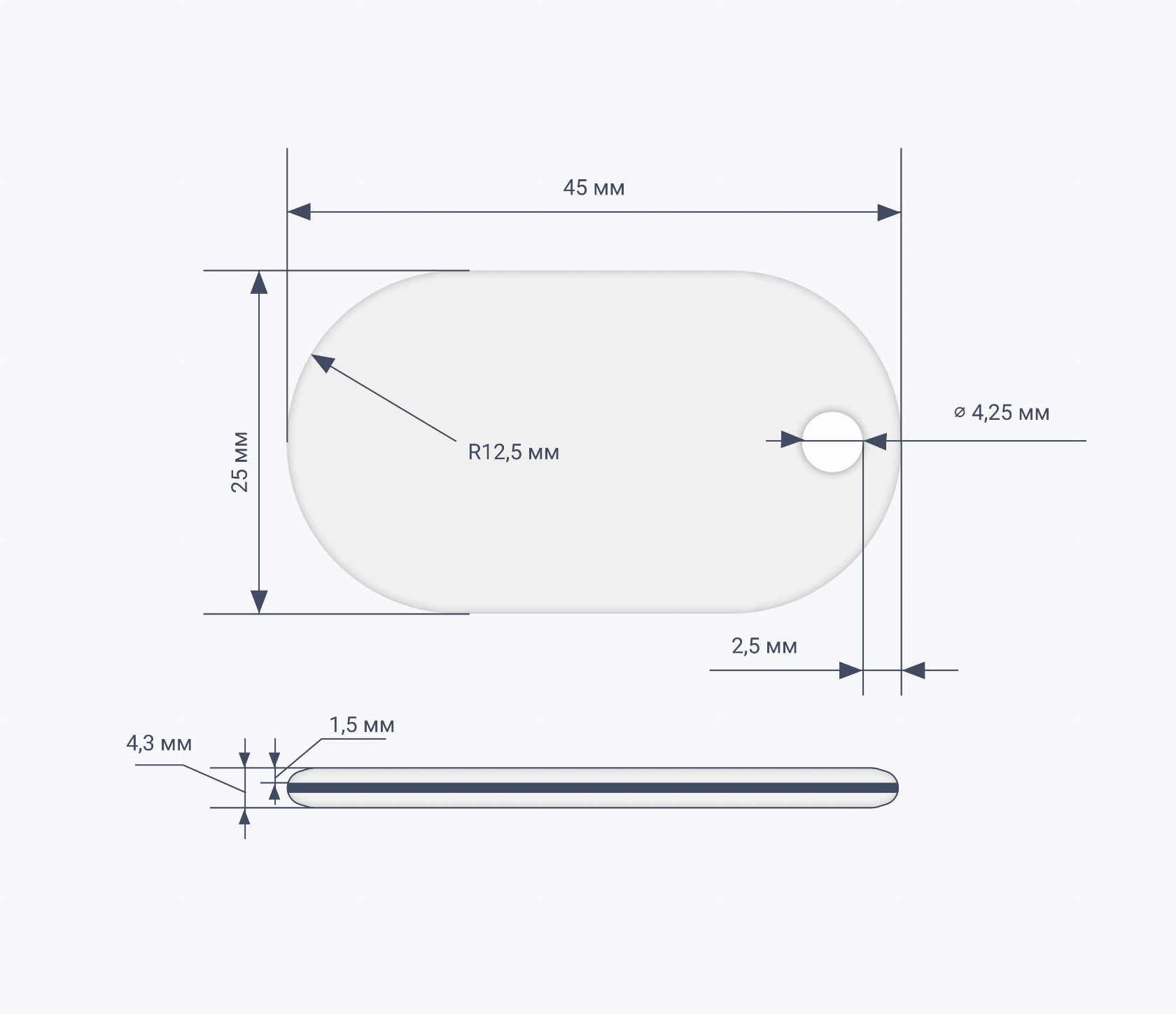 Овальные RFID-брелоки NEOKEY® схема NXP MIFARE Classic 1k 4 byte nUID RFID-брелоки NEOKEY® с чипом NXP MIFARE Classic 1k 4 byte nUID и вашим логотипом