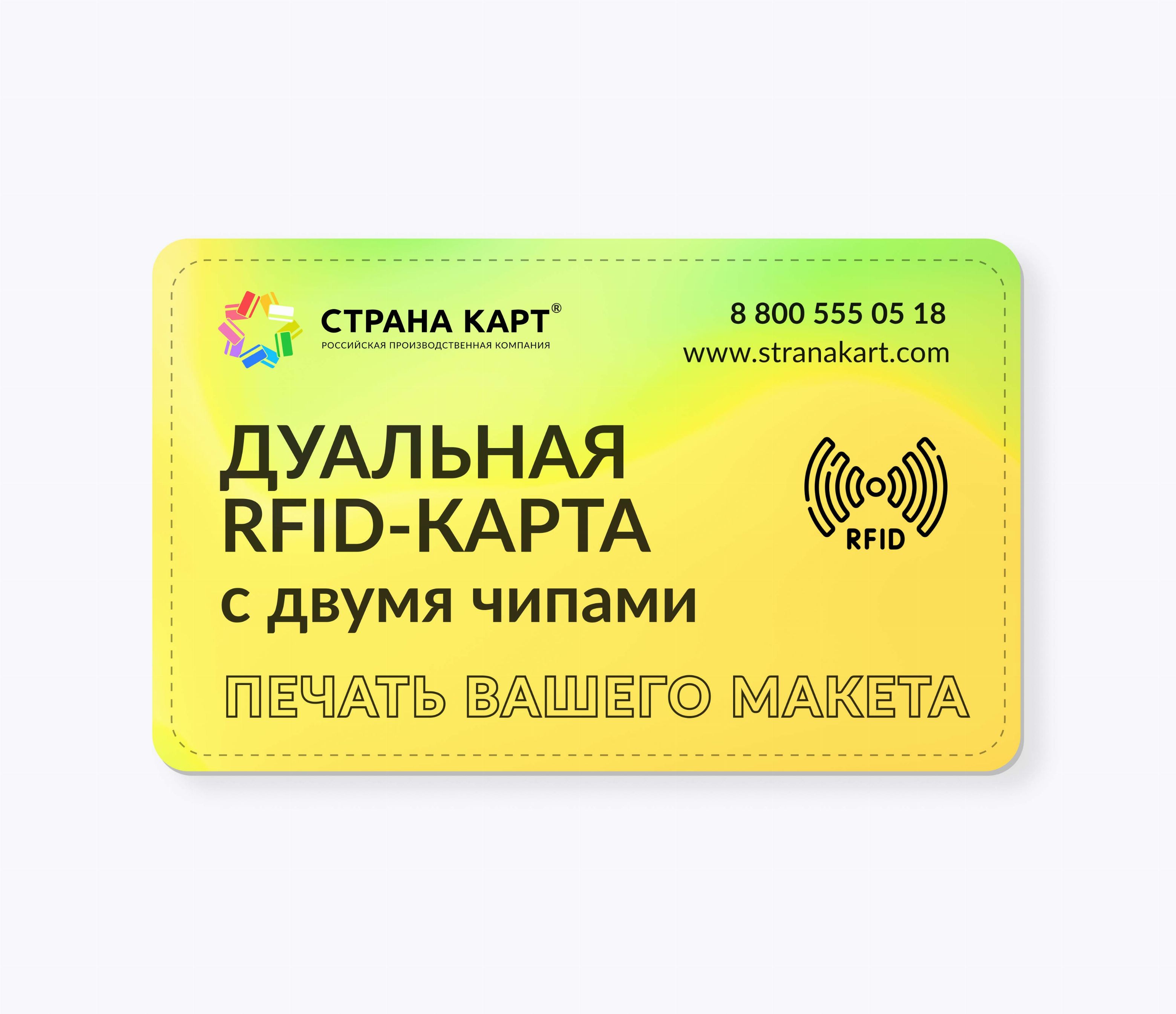 Пластиковые комбинированные RFID-карты с двумя чипами и вашим макетом Пластиковые комбинированные RFID-карты с двумя чипами и вашим макетом