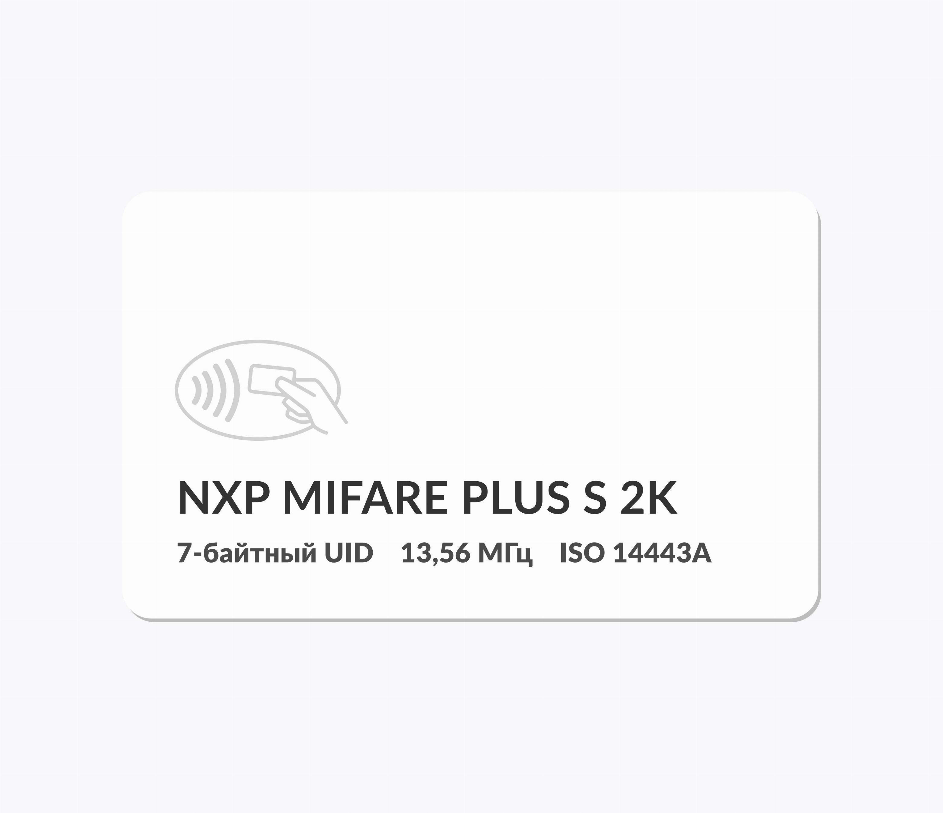 RFID-карты с чипом NXP MIFARE Plus S 2k 7 byte UID RFID-карты с чипом NXP MIFARE Plus S 2k 7 byte UID