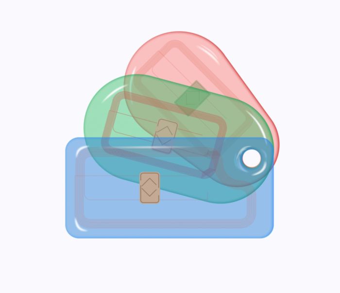 Прозрачные RFID-брелоки NEOKEY® Caramel® с чипом TECHTAG® 4k 4 byte nUID RFID брелоки NEOKEY® с чипом TECHTAG® 4k 4 byte nUID и вашим логотипом