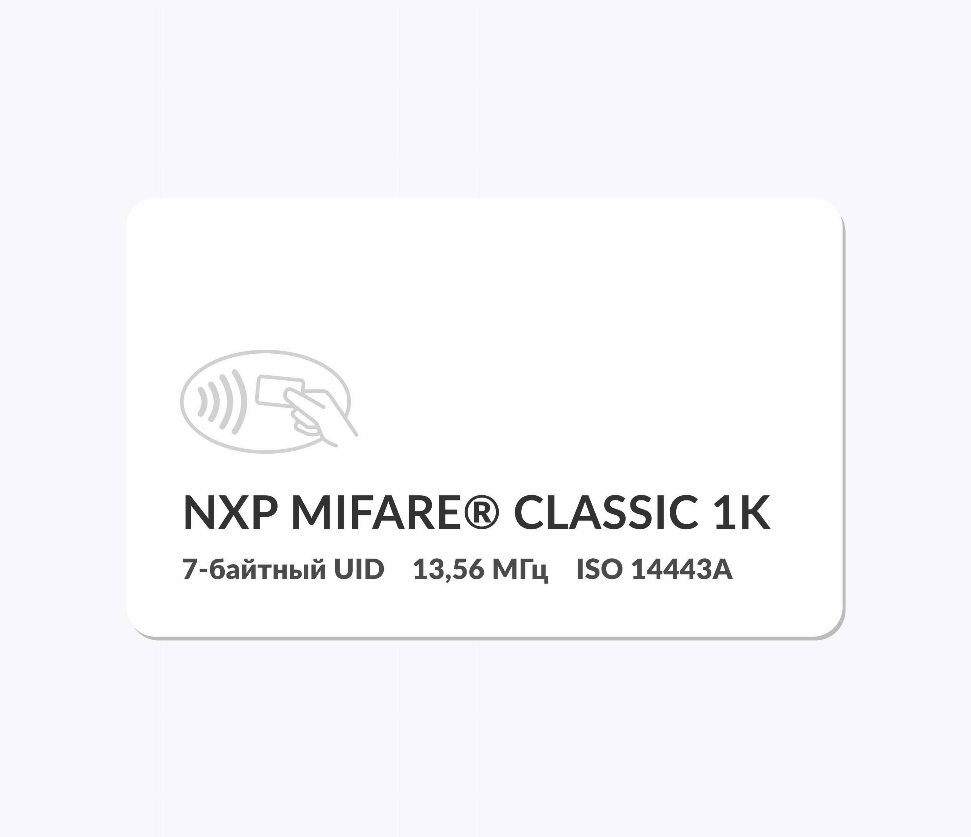 Белые карты без печати RFID-карты MIFARE 1k 4b nUID