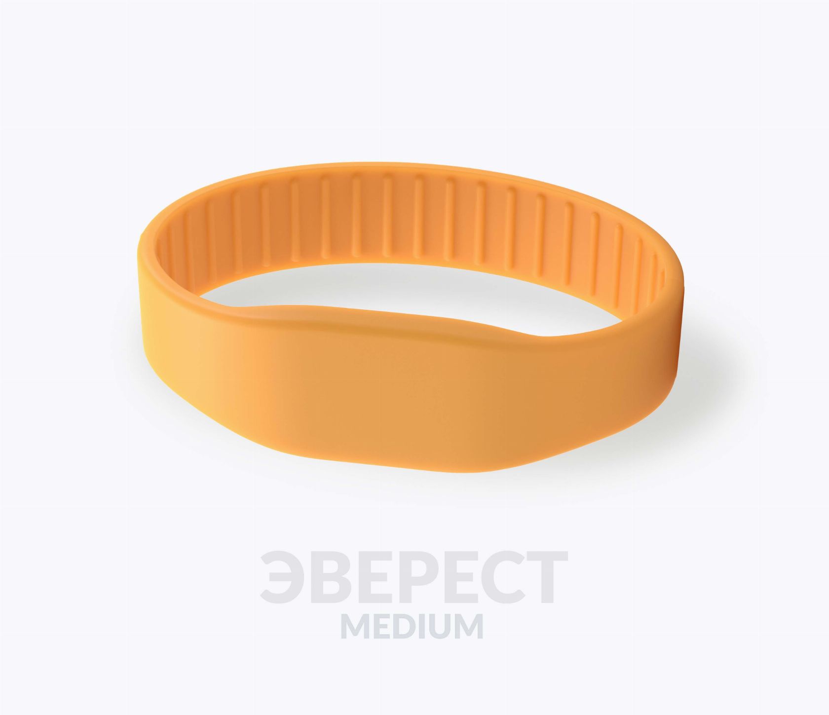 Силиконовый RFID-браслет Эверест M с чипом оранжевый флуоресцентный (804)