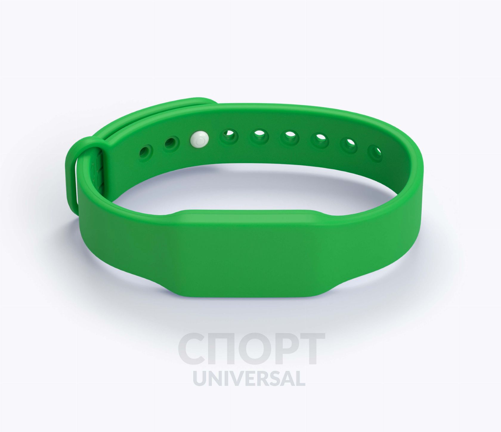 Силиконовый RFID-браслет Спорт с чипом зеленый