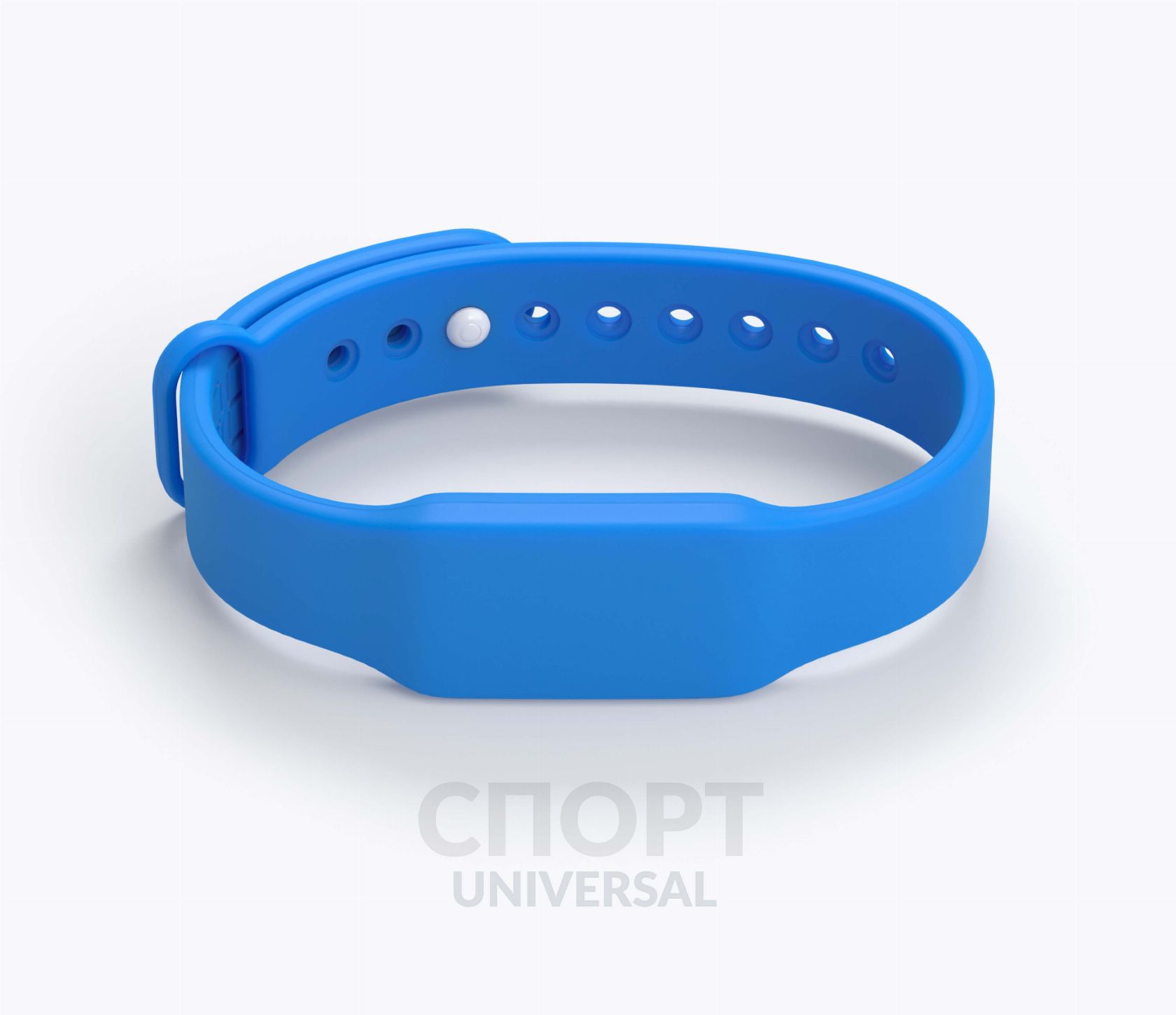 Силиконовый RFID-браслет Спорт с чипом синий флуоресцентный