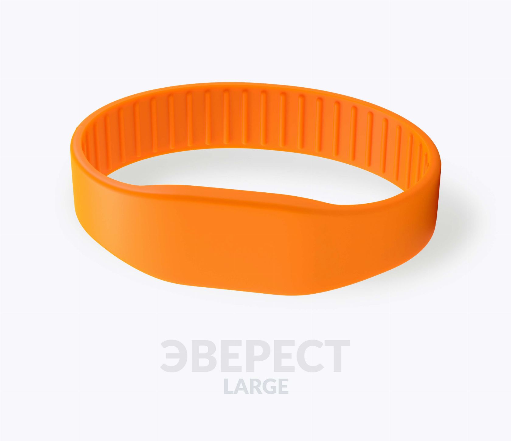Силиконовый RFID-браслет Эверест L с чипом оранжевый цвет